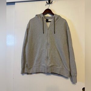 Peloton Men's Zip-Up Gray Hoodie